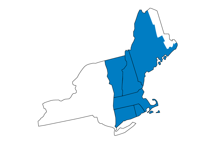 ISONE Territory Map